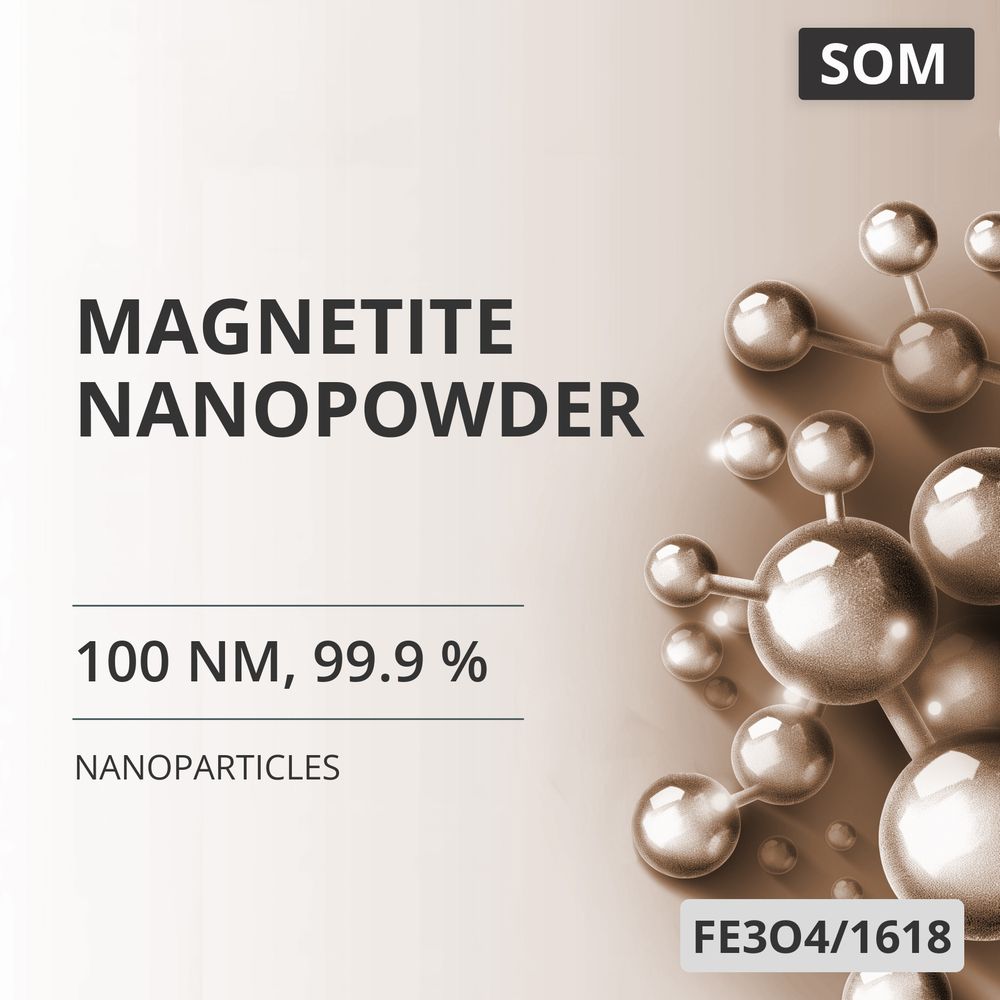 Magnetite Nanopowder, 100 nm, 99.9 % (FE3O4/1618)