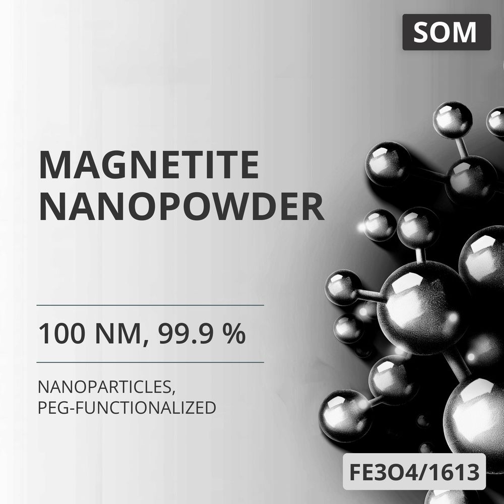 Magnetite Nanopowder, 100 nm, 99.9 %, PEG-Functionalized (FE3O4/1613)