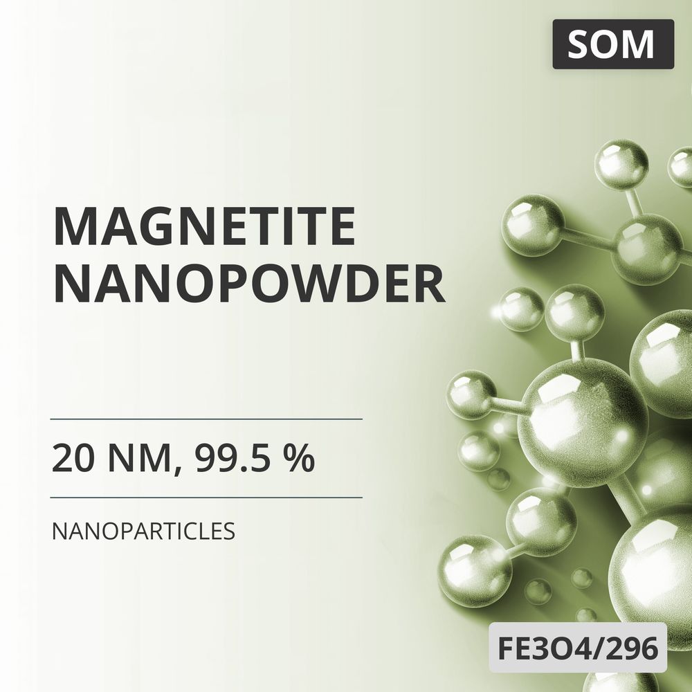 Magnetite Nanopowder, 20 nm, 99.5 % (FE3O4/296)