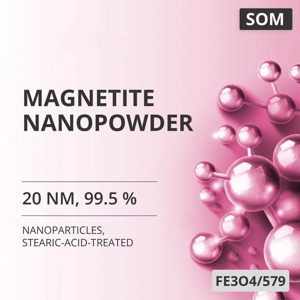 Magnetite Nanopowder, 20 nm, 99.5 %, Stearic-Acid-Treated (FE3O4/579)