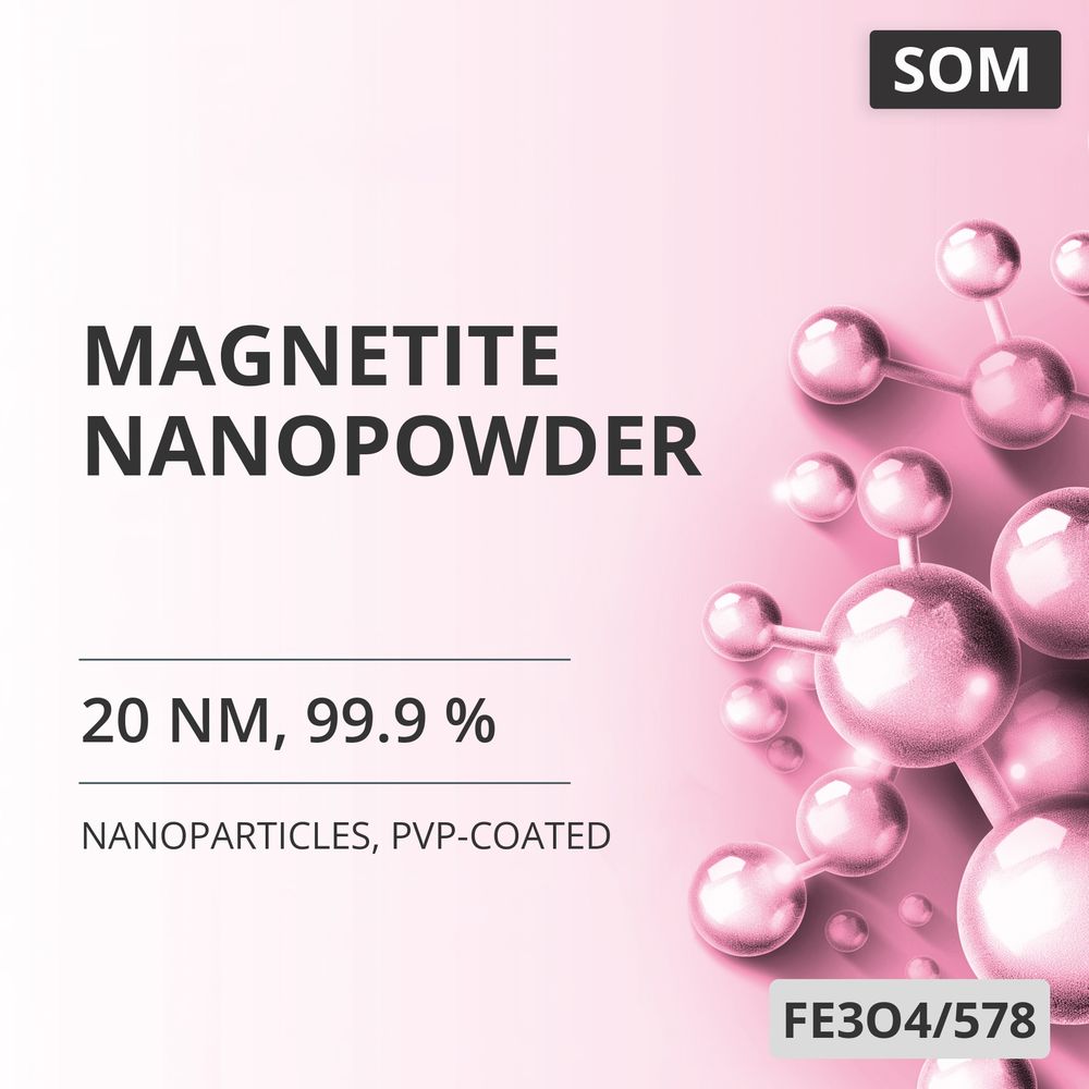Magnetite Nanopowder, 20 nm, 99.9 %, PVP-Coated (FE3O4/578)