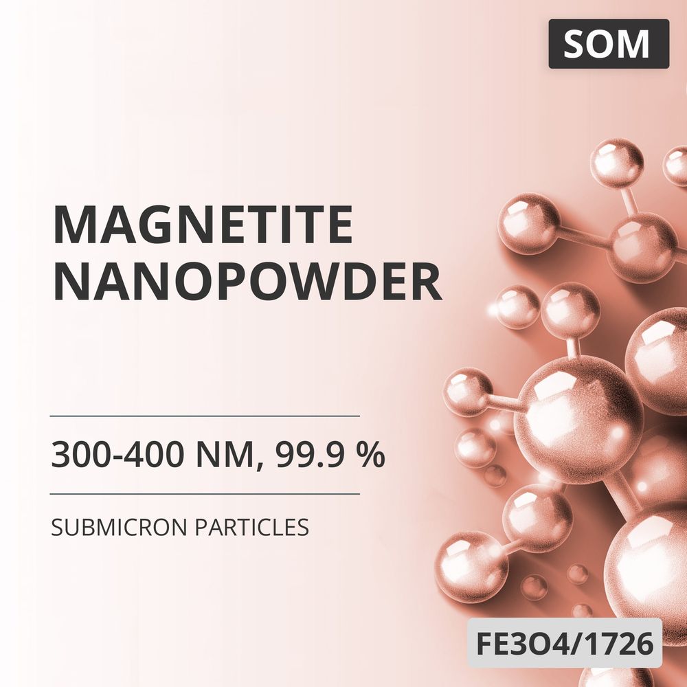 Magnetite Nanopowder, 300-400 nm, 99.9 % (FE3O4/1726)