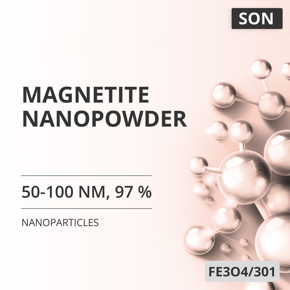 Magnetite Nanopowder, 50-100 nm, 97 % (FE3O4/301)