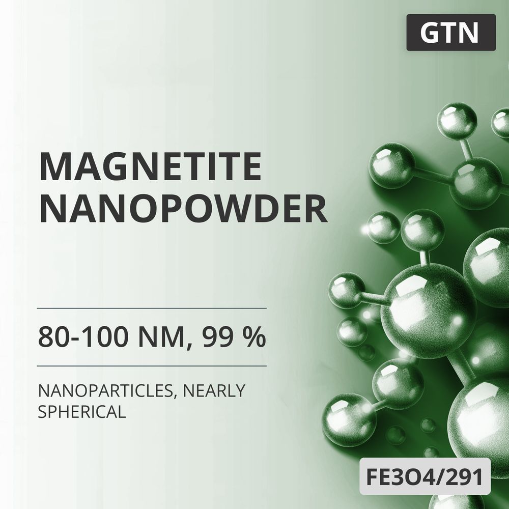Magnetite Nanopowder, 80-100 nm, 99 %, Nearly Spherical (FE3O4/291)