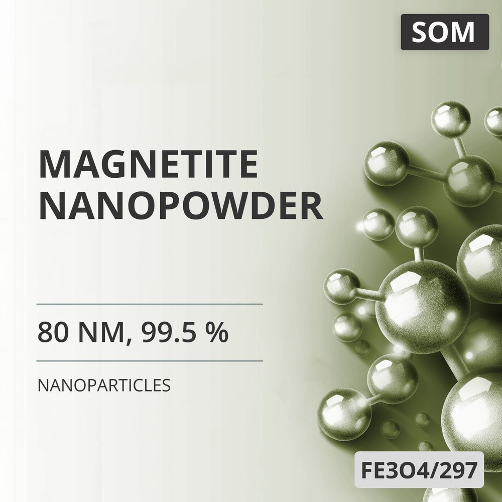 Magnetite Nanopowder, 80 nm, 99.5 % (FE3O4/297)