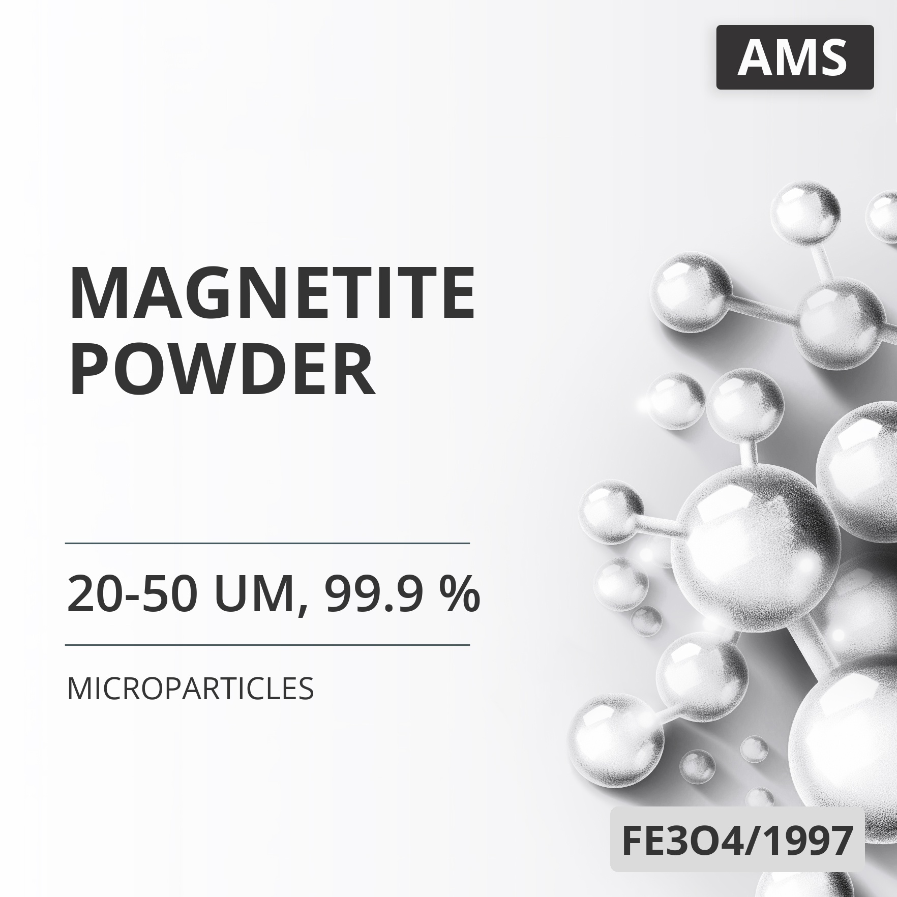 Magnetite Powder, 20-50 um, 99.9 % (FE3O4/1997)
