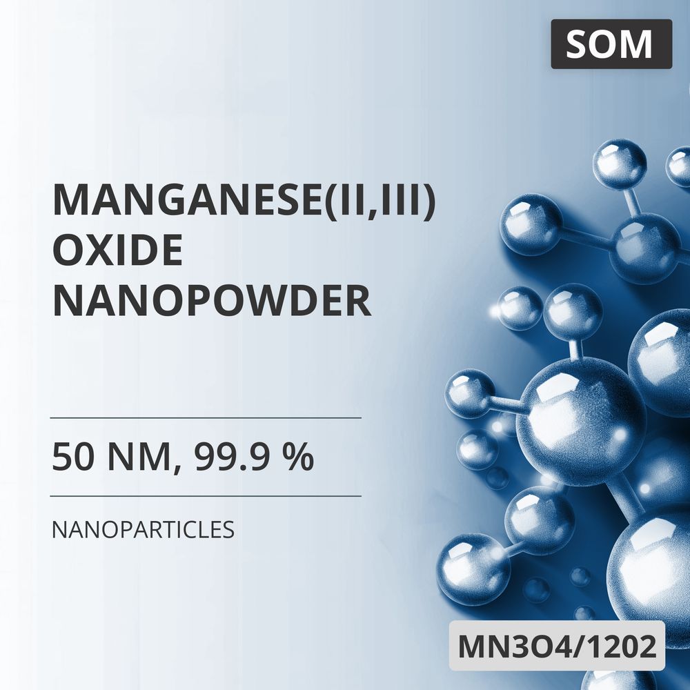 Manganese(II,III) Oxide Nanopowder, 50 nm, 99.9 % (MN3O4/1202)