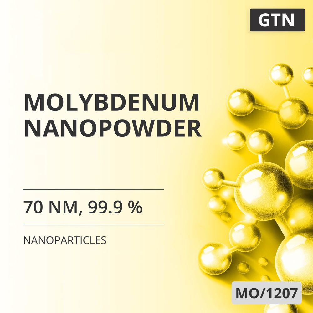 Molybdenum Nanopowder, 70 nm, 99.9 % (MO/1207)