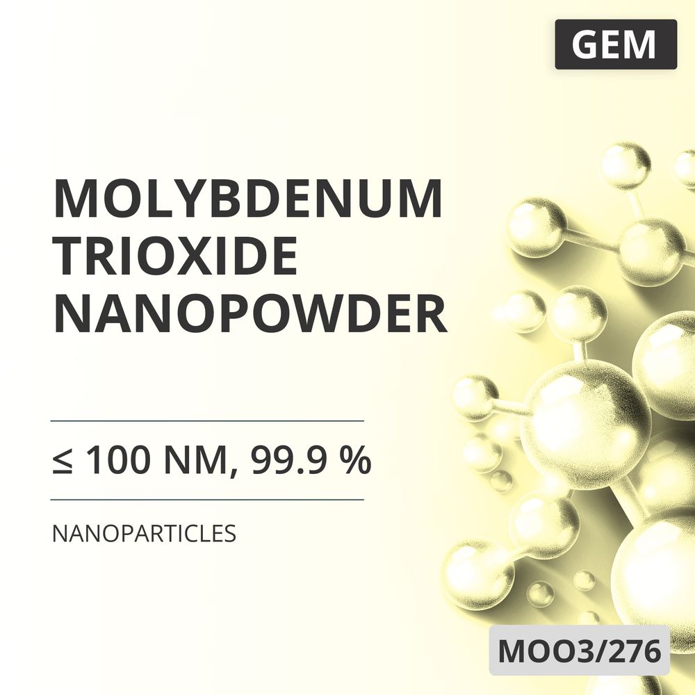 Molybdenum Trioxide Nanopowder, ≤ 100 nm, 99.9 % (MOO3/276)