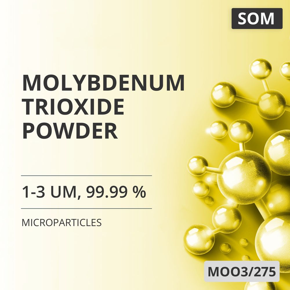Molybdenum Trioxide Powder, 1-3 um, 99.99 % (MOO3/275)