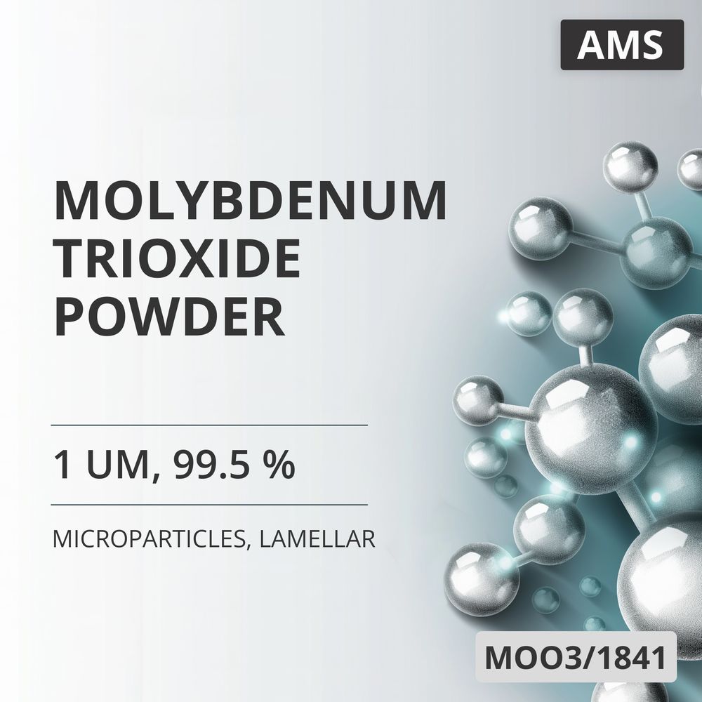 Molybdenum Trioxide Powder, 1 um, 99.5 %, Lamellar (MOO3/1841)