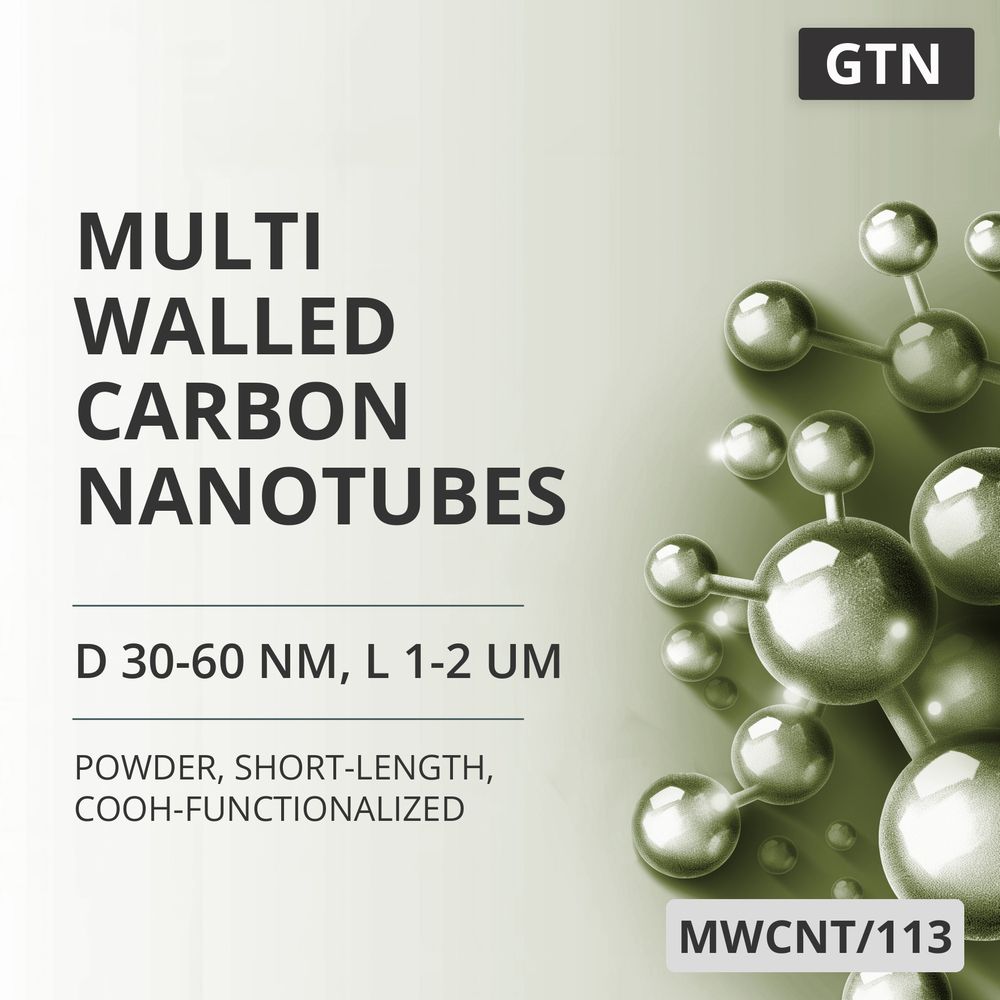 Multi-Walled Carbon Nanotubes, D 30-60 nm, L 1-2 um, 99 %, Short-Length, COOH-Functionalized (MWCNT/113)