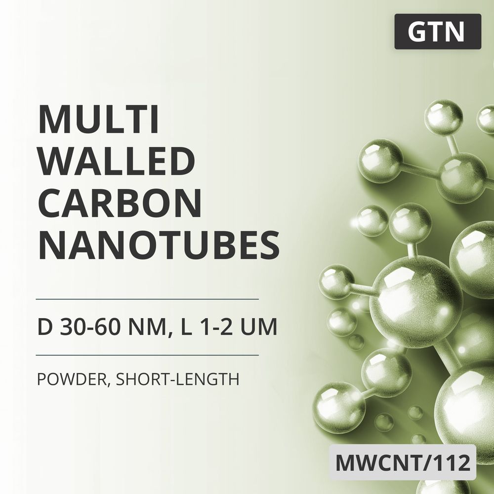 Multi-Walled Carbon Nanotubes, D 30-60 nm, L 1-2 um, 99 %, Short-Length (MWCNT/112)