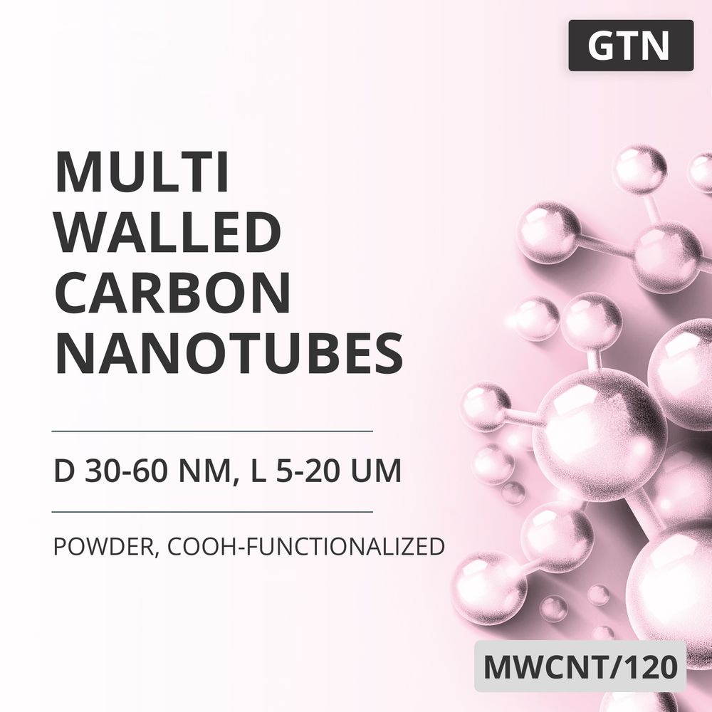 Multi-Walled Carbon Nanotubes, D 30-60 nm, L 5-20 um, 99 %, COOH-Functionalized (MWCNT/120)
