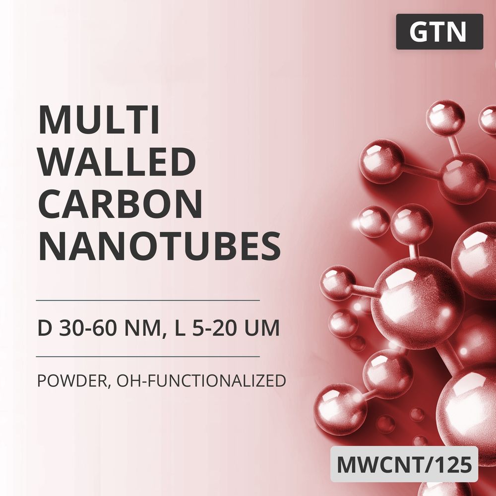 Multi-Walled Carbon Nanotubes, D 30-60 nm, L 5-20 um, 99 %, OH-Functionalized (MWCNT/125)