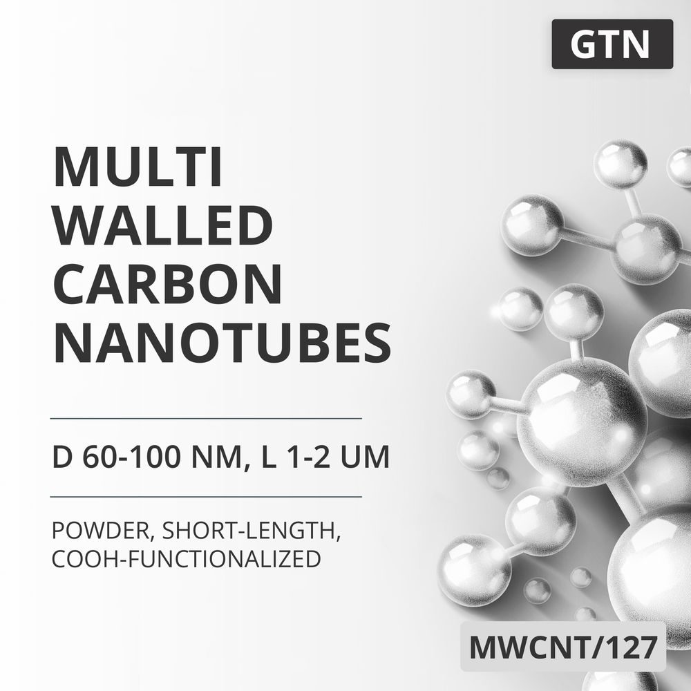 Multi-Walled Carbon Nanotubes, D 60-100 nm, L 1-2 um, 99 %, Short-Length, COOH-Functionalized (MWCNT/127)