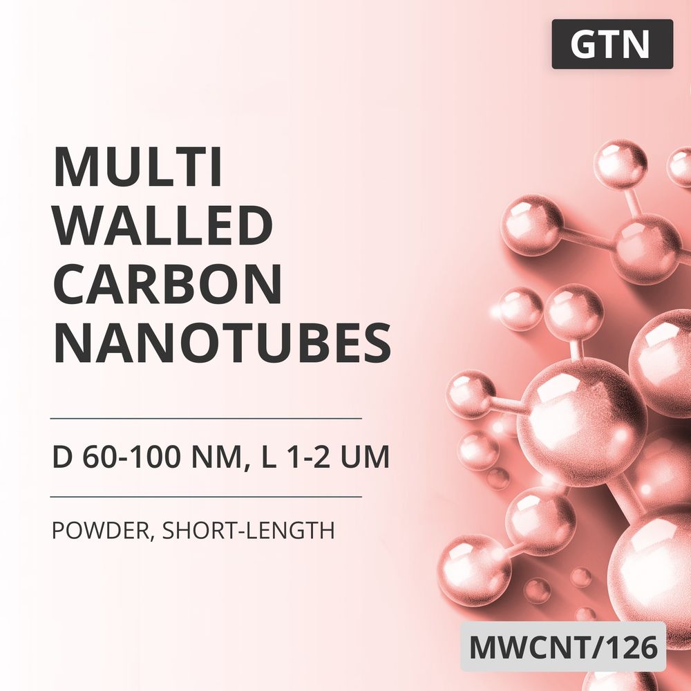 Multi-Walled Carbon Nanotubes, D 60-100 nm, L 1-2 um, 99 %, Short-Length (MWCNT/126)