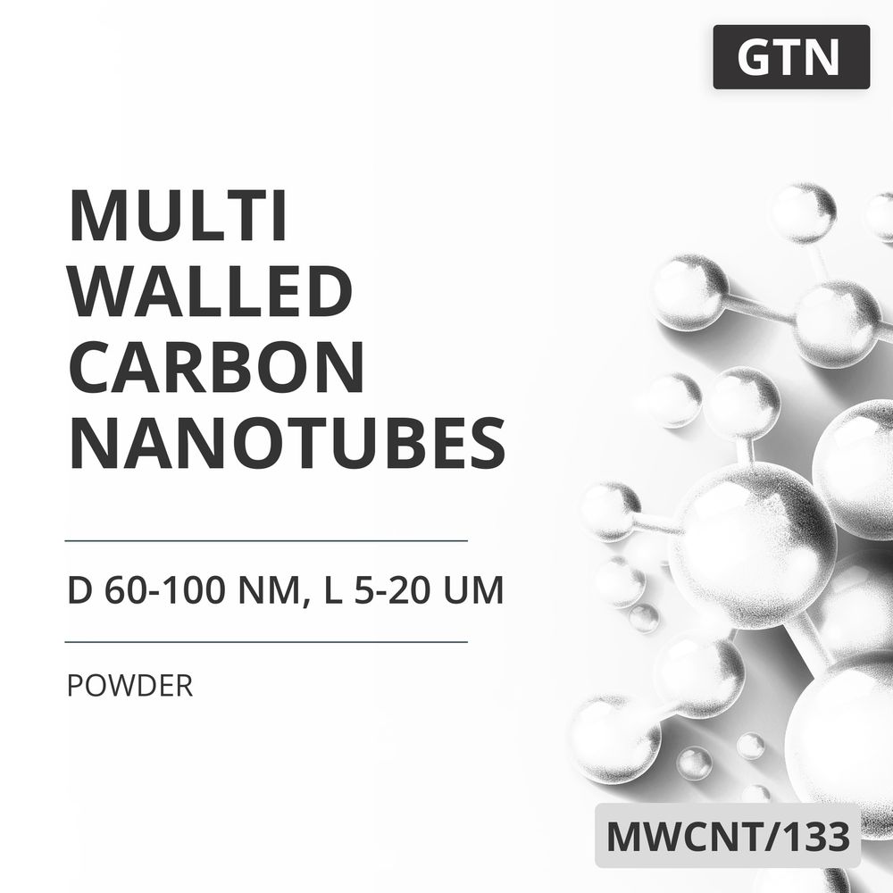Multi-Walled Carbon Nanotubes, D 60-100 nm, L 5-20 um, 99 % (MWCNT/133)