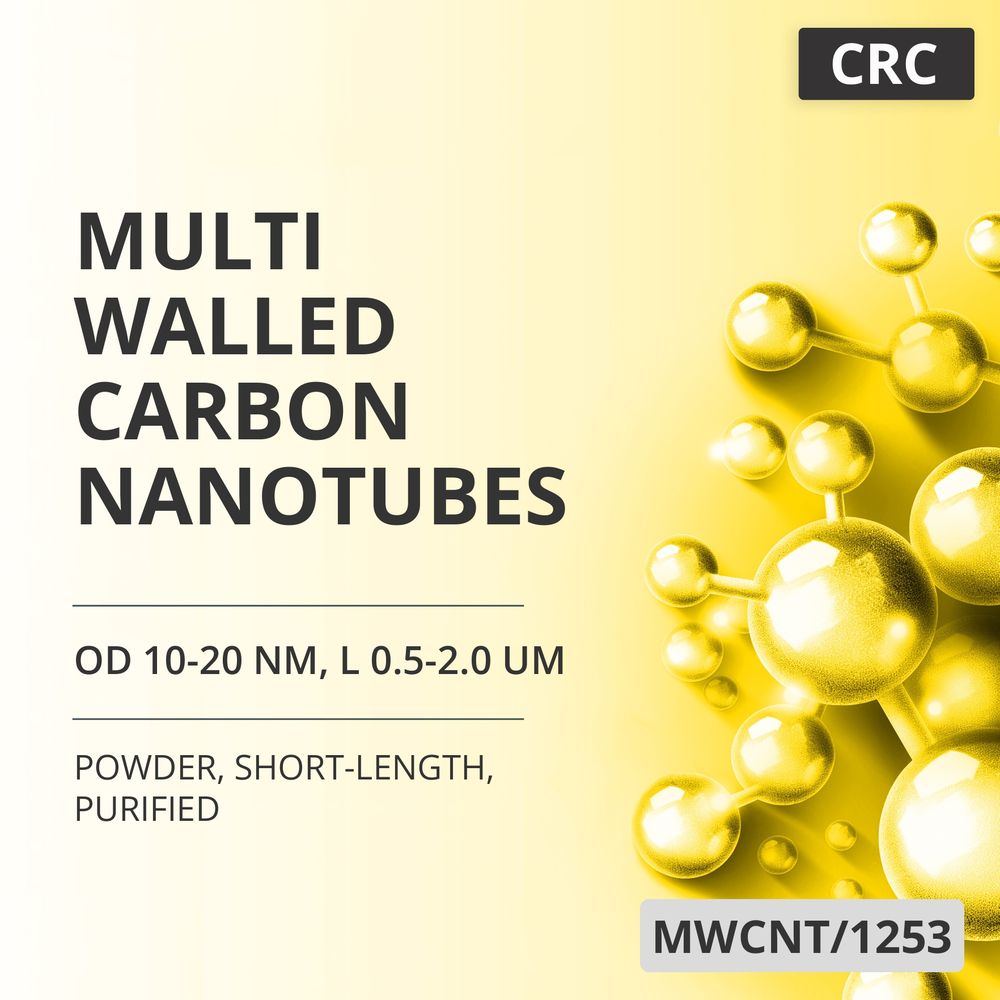 Multi-Walled Carbon Nanotubes, OD 10-20 nm, L 0.5-2.0 um, 98 wt%, Short-Length, Purified (MWCNT/1253)