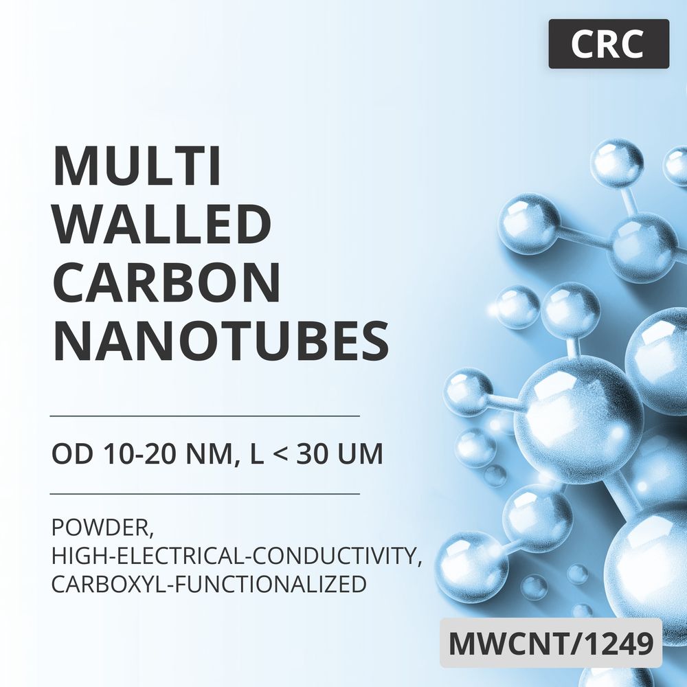 Multi-Walled Carbon Nanotubes, OD 10-20 nm, L < 30 um, 90 wt%, High-Electrical-Conductivity, Carboxyl-Functionalized (MWCNT/1249)