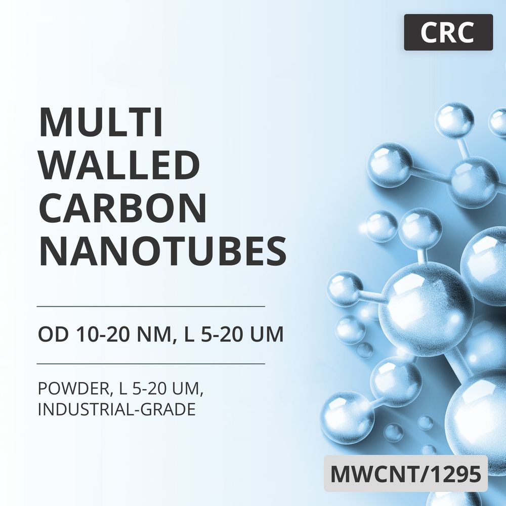 Multi-Walled Carbon Nanotubes, OD 10-20 nm, L 5-20 um, 95 wt%, L 5-20 um, Industrial-Grade (MWCNT/1295)