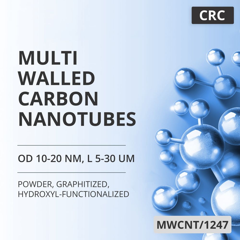 Multi-Walled Carbon Nanotubes, OD 10-20 nm, L 5-30 um, 99.9 wt%, Graphitized, Hydroxyl-Functionalized (MWCNT/1247)