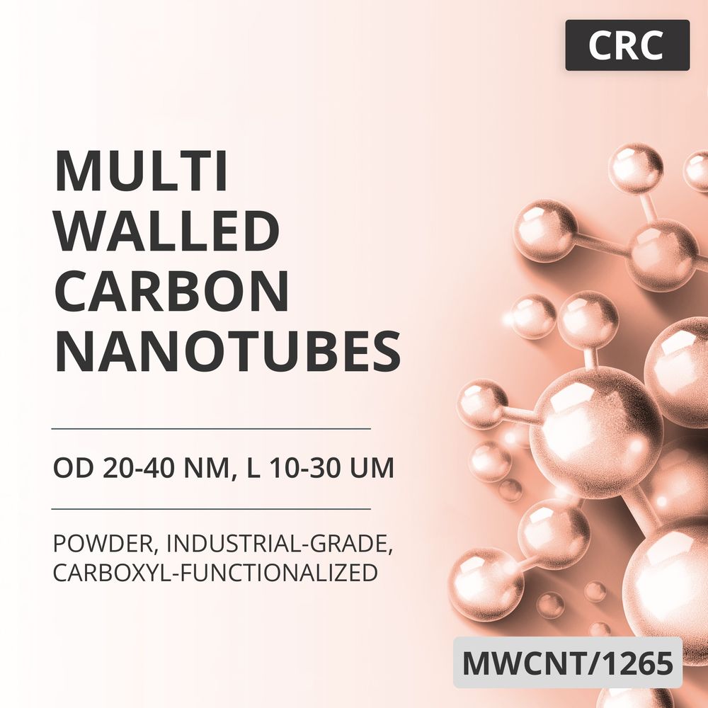 Multi-Walled Carbon Nanotubes, OD 20-40 nm, L 10-30 um, 95 wt%, Industrial-Grade, Carboxyl-Functionalized (MWCNT/1265)