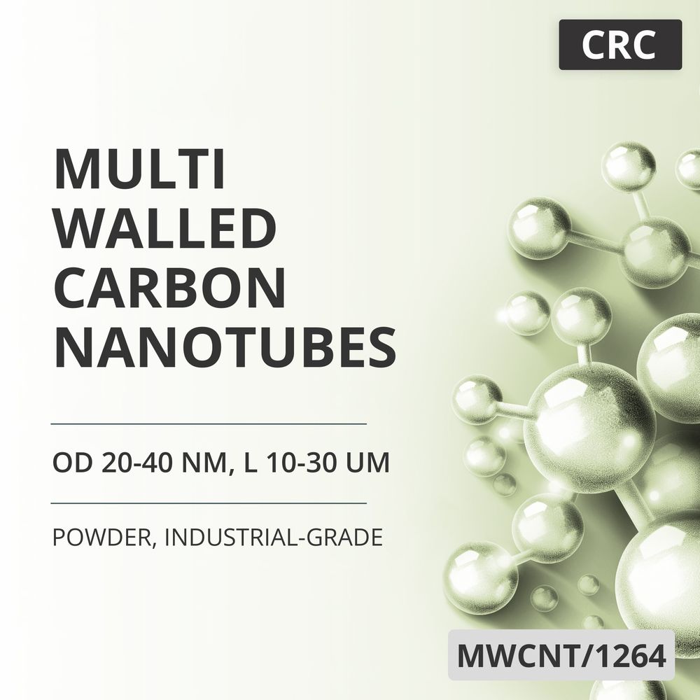 Multi-Walled Carbon Nanotubes, OD 20-40 nm, L 10-30 um, 95 wt%, Industrial-Grade (MWCNT/1264)