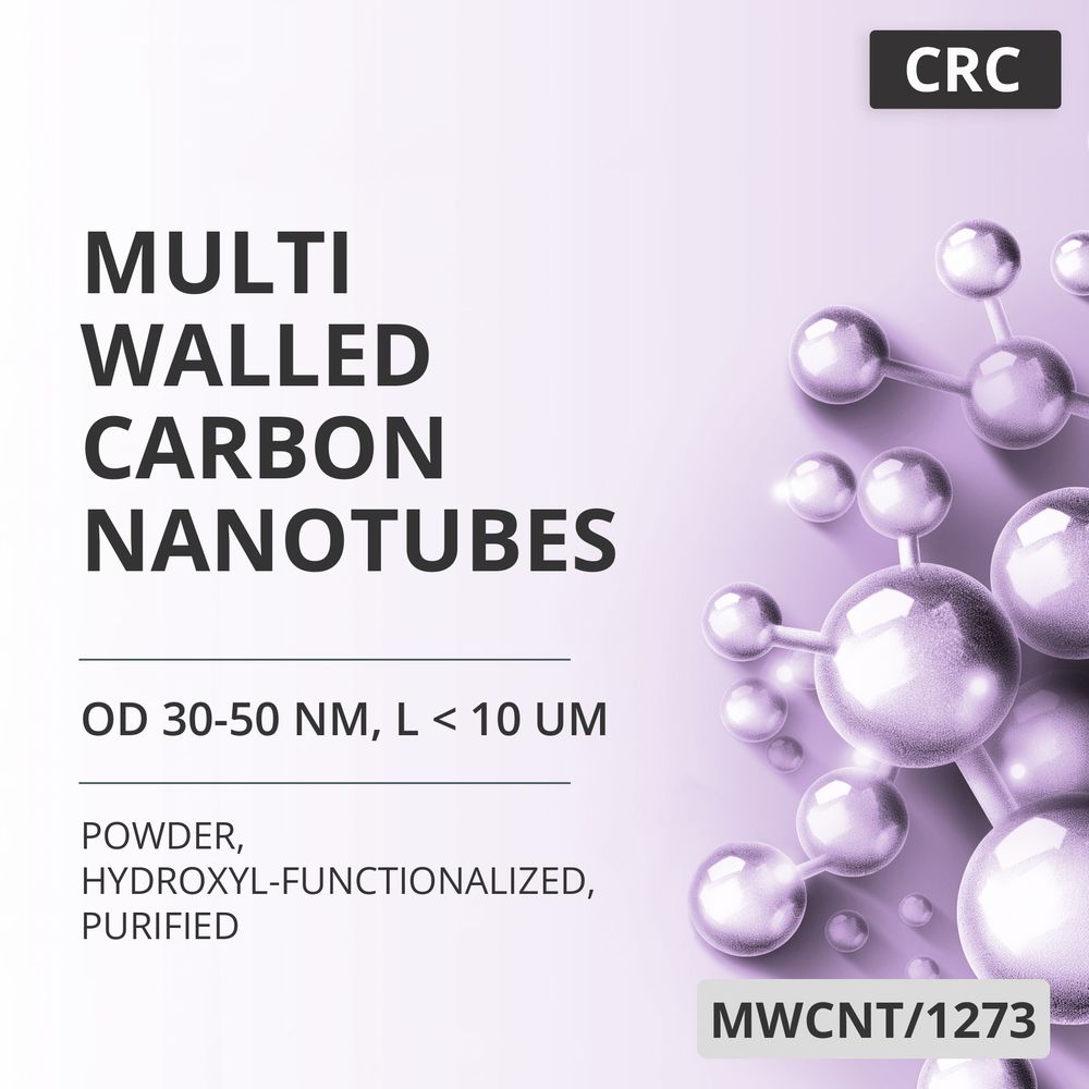 Multi-Walled Carbon Nanotubes, OD 30-50 nm, L < 10 um, 98 wt%, Hydroxyl-Functionalized, Purified (MWCNT/1273)