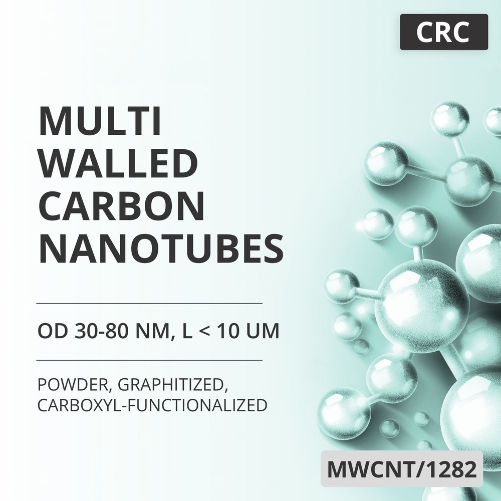 Multi-Walled Carbon Nanotubes, OD 30-80 nm, L < 10 um, 99.9 wt%, Graphitized, Carboxyl-Functionalized (MWCNT/1282)