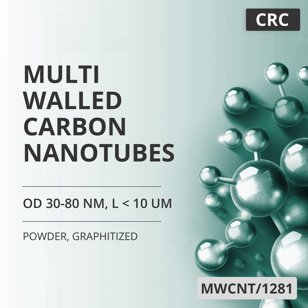 Multi-Walled Carbon Nanotubes, OD 30-80 nm, L < 10 um, 99.9 wt%, Graphitized (MWCNT/1281)
