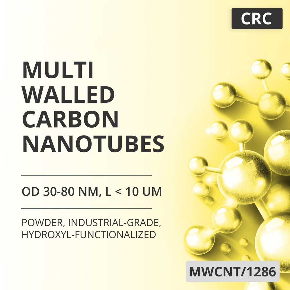Multi-Walled Carbon Nanotubes, OD 30-80 nm, L < 10 um, 95 wt%, Industrial-Grade, Hydroxyl-Functionalized (MWCNT/1286)