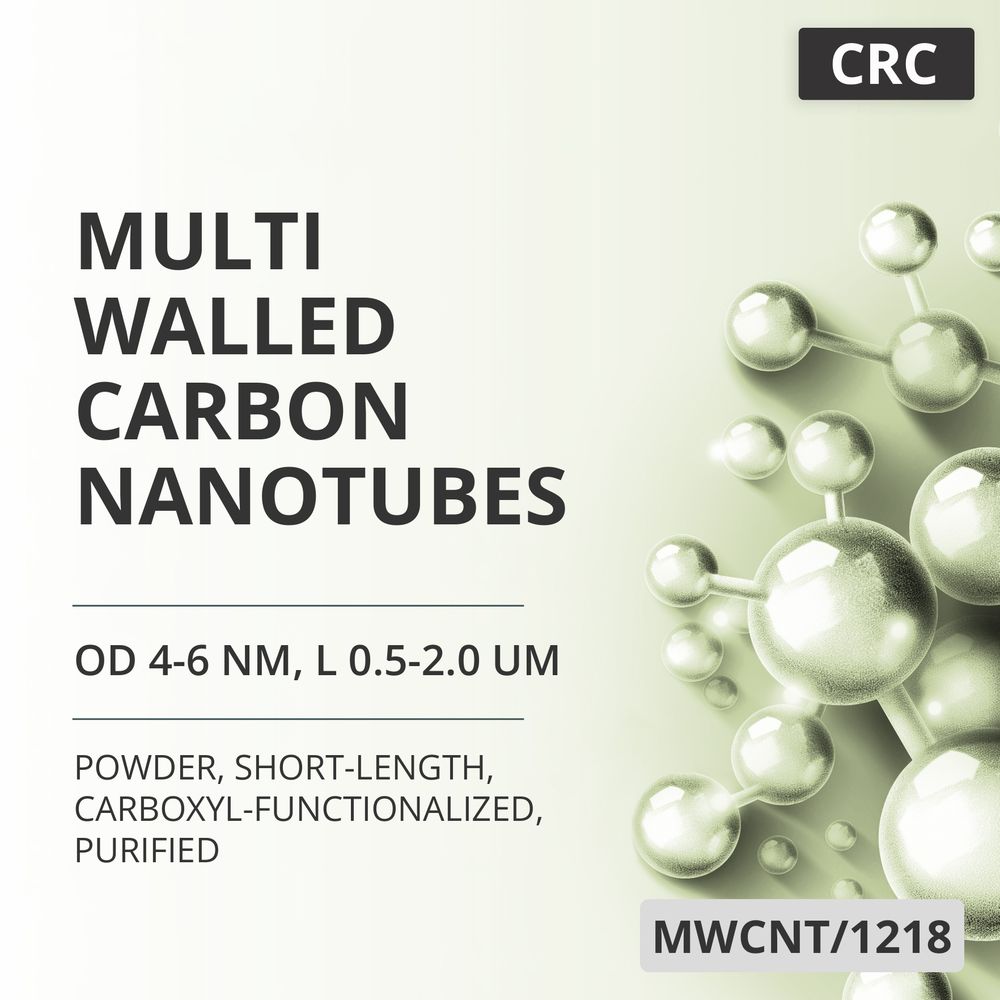 Multi-Walled Carbon Nanotubes, OD 4-6 nm, L 0.5-2.0 um, 98 wt%, Short-Length, Carboxyl-Functionalized, Purified (MWCNT/1218)