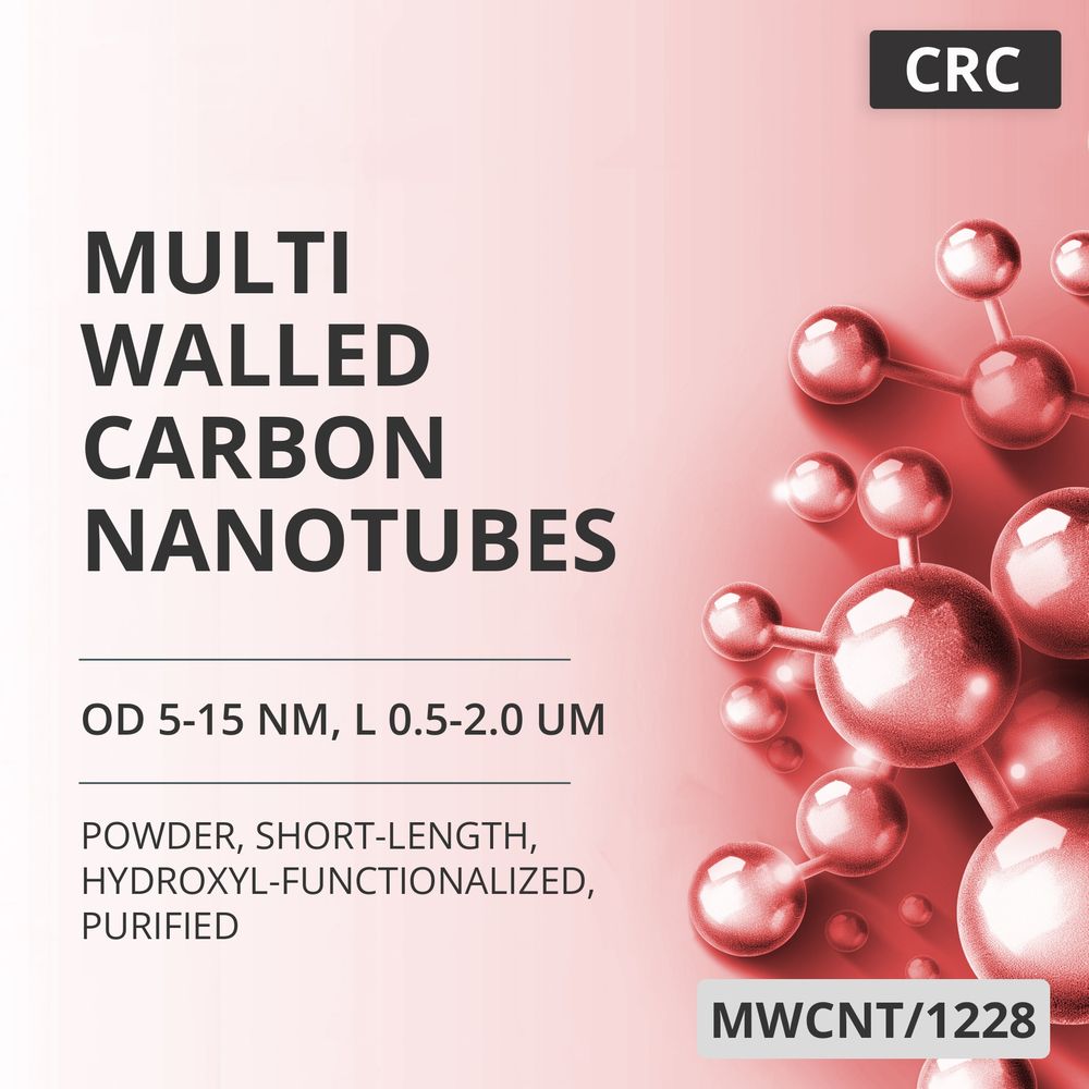 Multi-Walled Carbon Nanotubes, OD 5-15 nm, L 0.5-2.0 um, 98 wt%, Short-Length, Hydroxyl-Functionalized, Purified (MWCNT/1228)