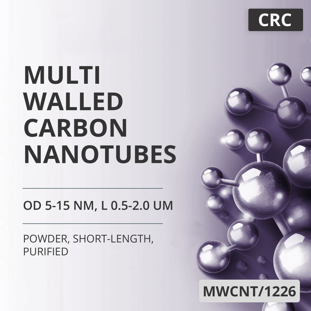 Multi-Walled Carbon Nanotubes, OD 5-15 nm, L 0.5-2.0 um, 98 wt%, Short-Length, Purified (MWCNT/1226)