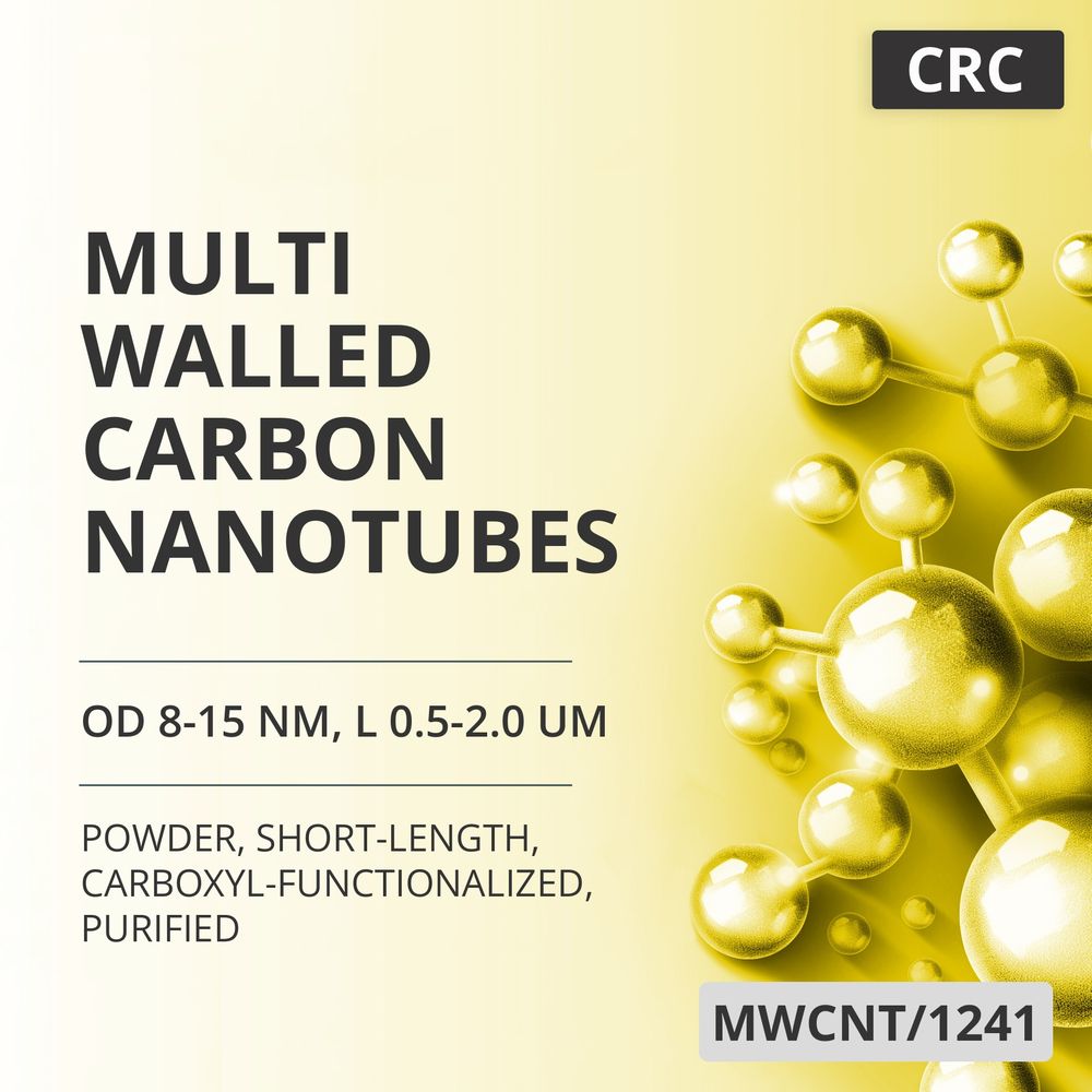 Multi-Walled Carbon Nanotubes, OD 8-15 nm, L 0.5-2.0 um, 95 wt%, Short-Length, Carboxyl-Functionalized, Purified (MWCNT/1241)