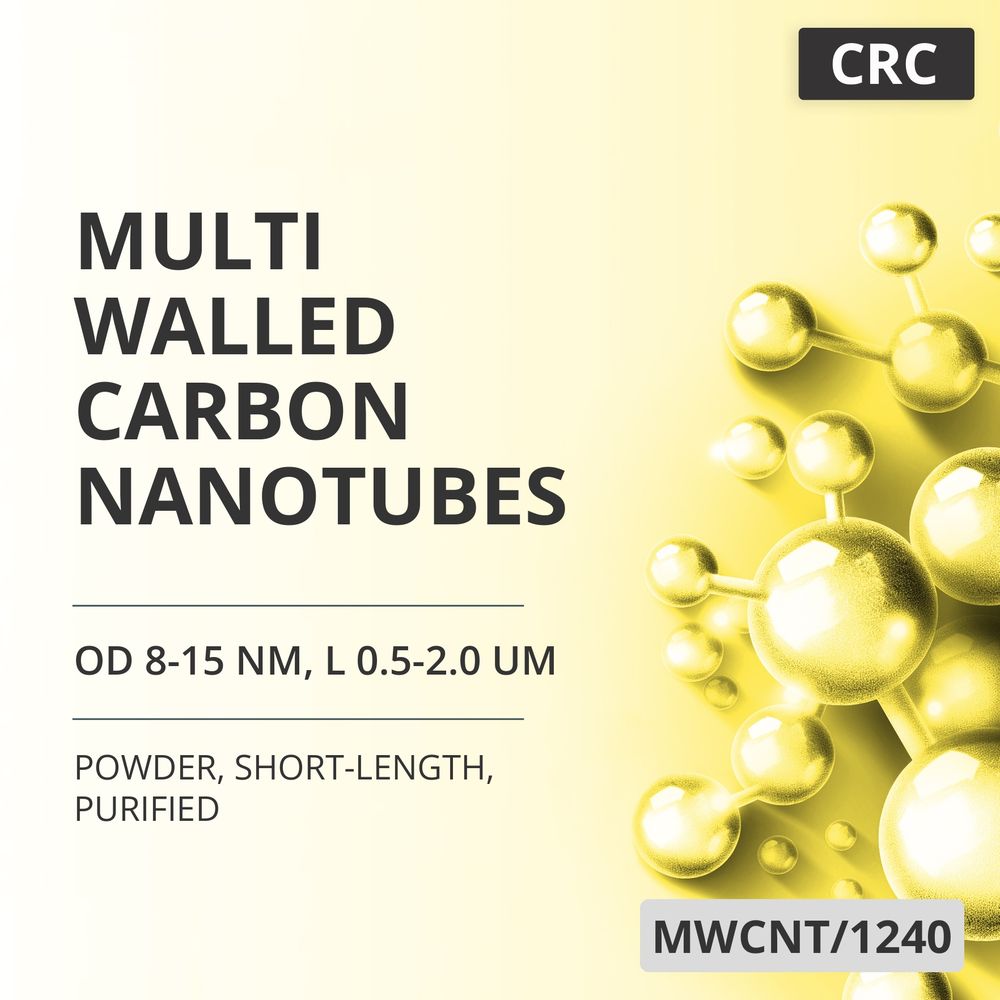 Multi-Walled Carbon Nanotubes, OD 8-15 nm, L 0.5-2.0 um, 95 wt%, Short-Length, Purified (MWCNT/1240)