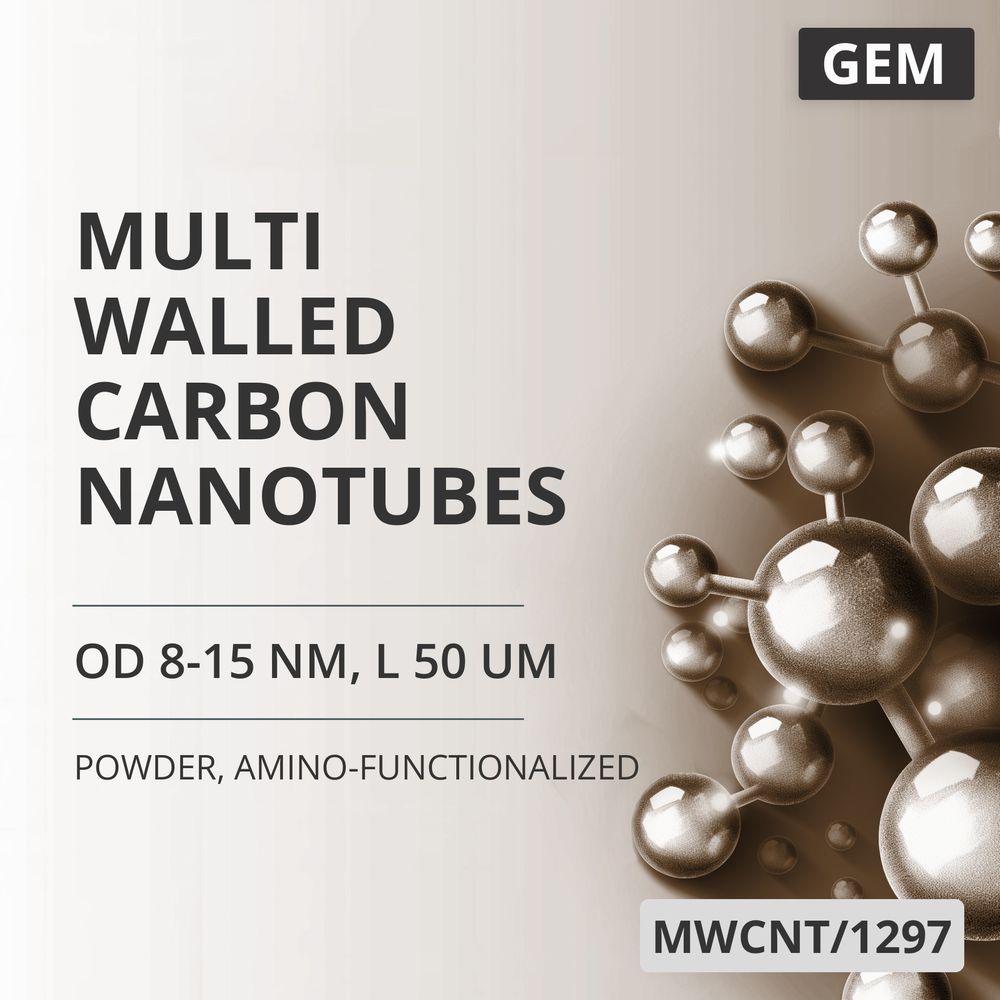 Multi-Walled Carbon Nanotubes, OD 8-15 nm, L 50 um, Amino-Functionalized (MWCNT/1297)