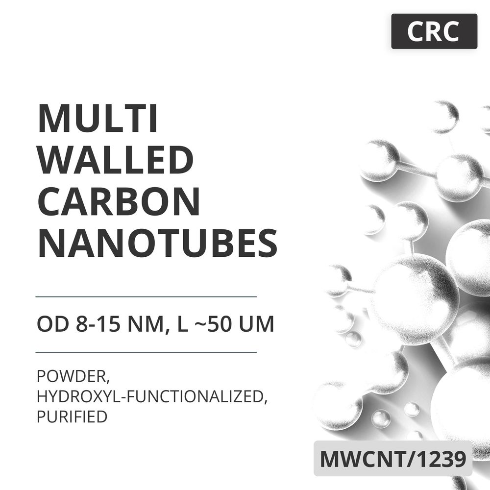 Multi-Walled Carbon Nanotubes, OD 8-15 nm, L ~50 um, 95 wt%, Hydroxyl-Functionalized, Purified (MWCNT/1239)