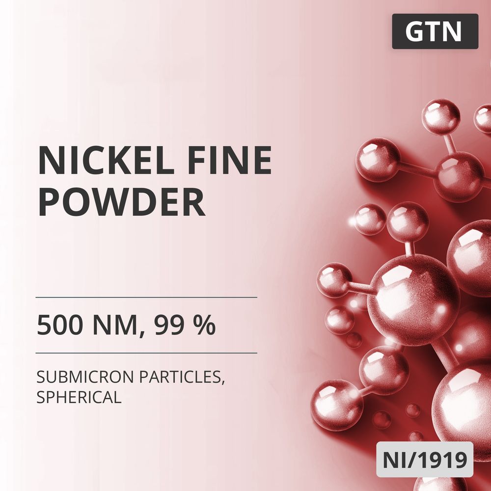 Nickel Fine Powder, 500 nm, 99 %, Spherical (NI/1919)