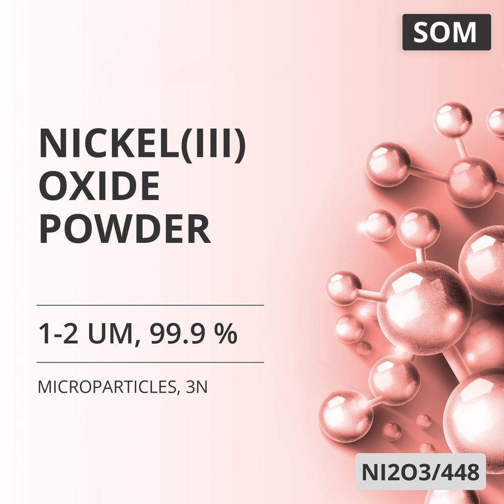 Nickel(III) Oxide Powder, 1-2 um, 99.9 %, 3N (NI2O3/448)