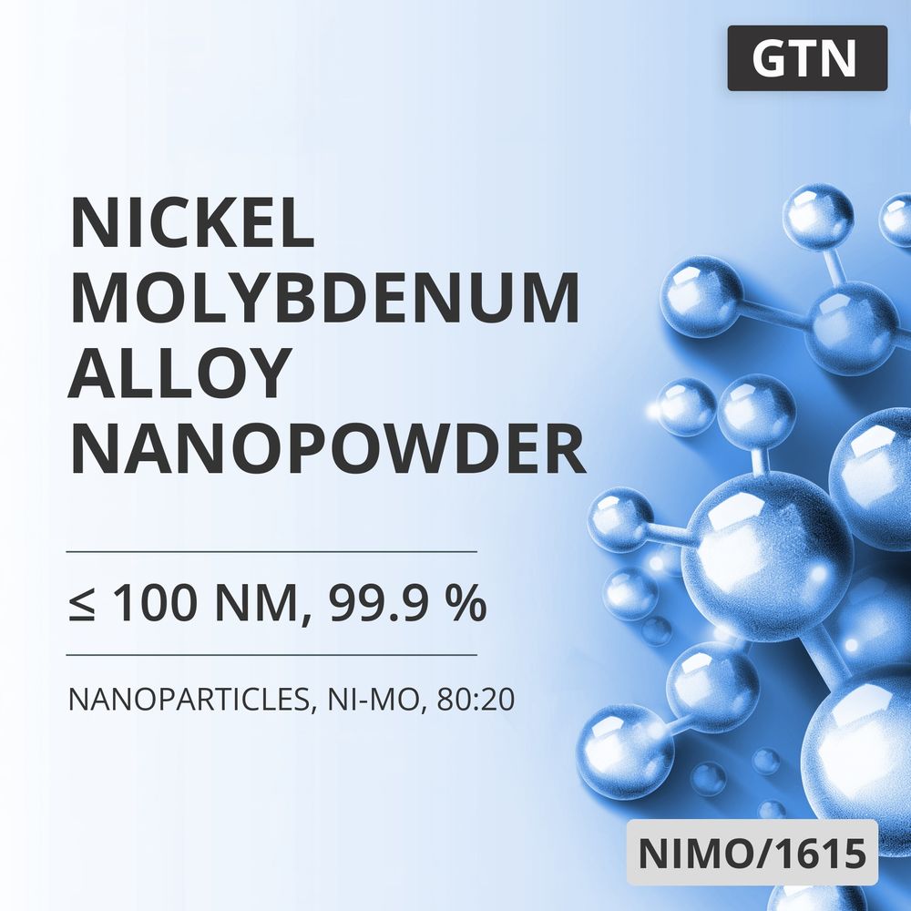 Nickel-Molybdenum Alloy Nanopowder, ≤ 100 nm, 99.9 %, Ni-Mo, 80:20 (NIMO/1615)
