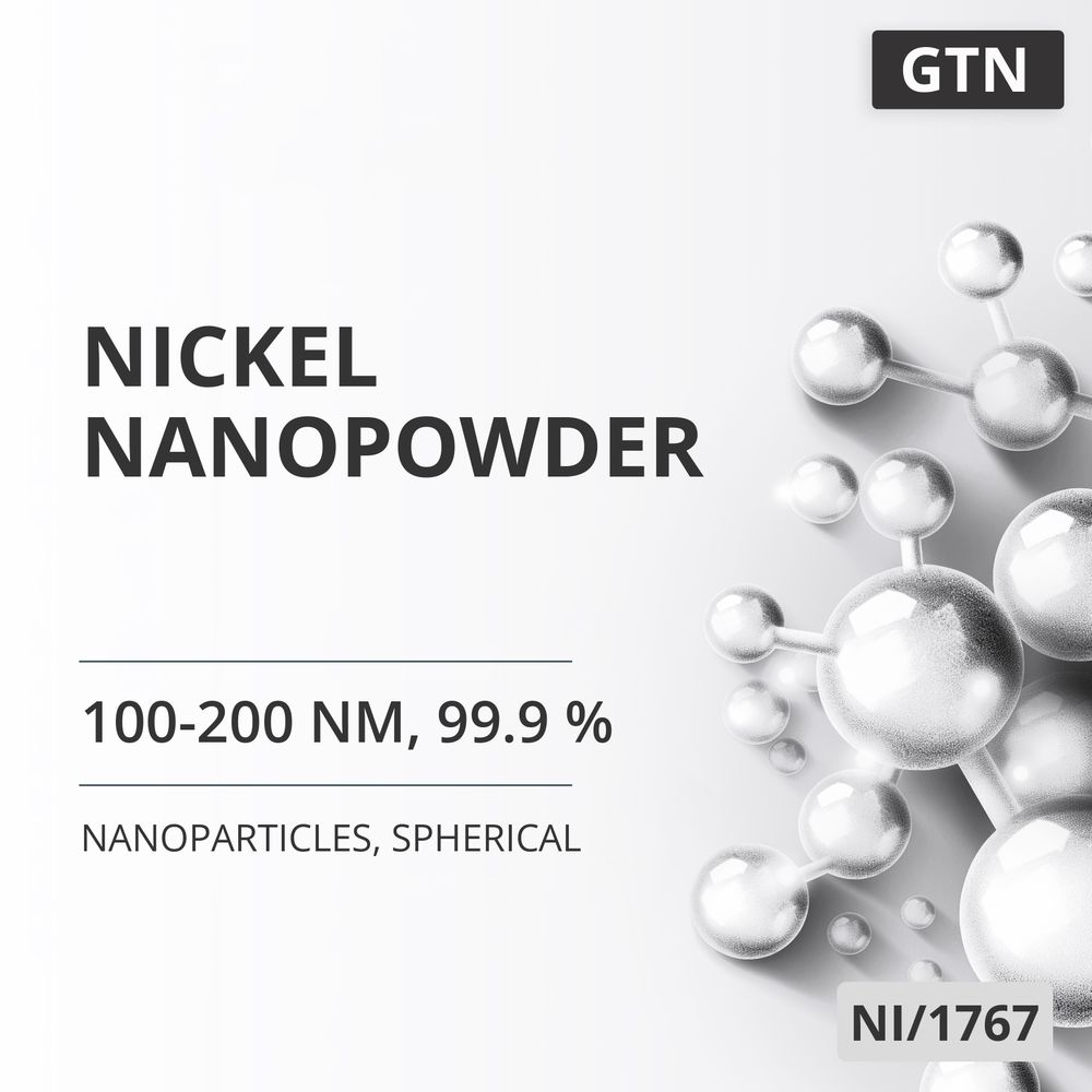 Nickel Nanopowder, 100-200 nm, 99.9 %, Spherical (NI/1767)