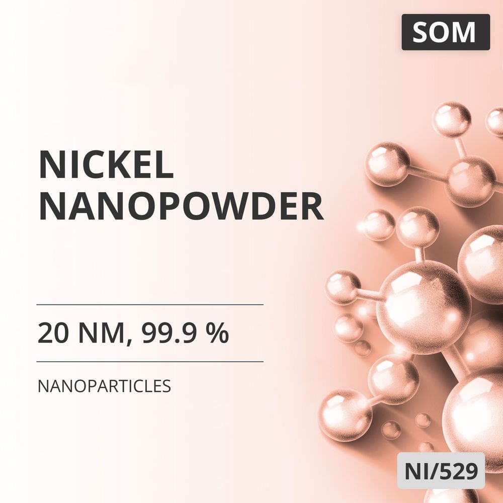 Nickel Nanopowder, 20 nm, 99.9 % (NI/529)