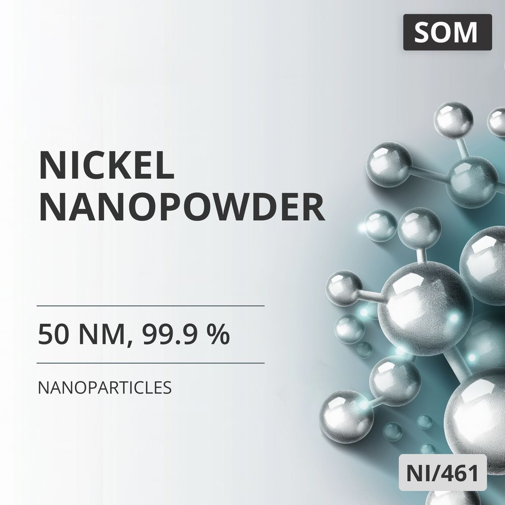 Nickel Nanopowder, 50 nm, 99.9 % (NI/461)