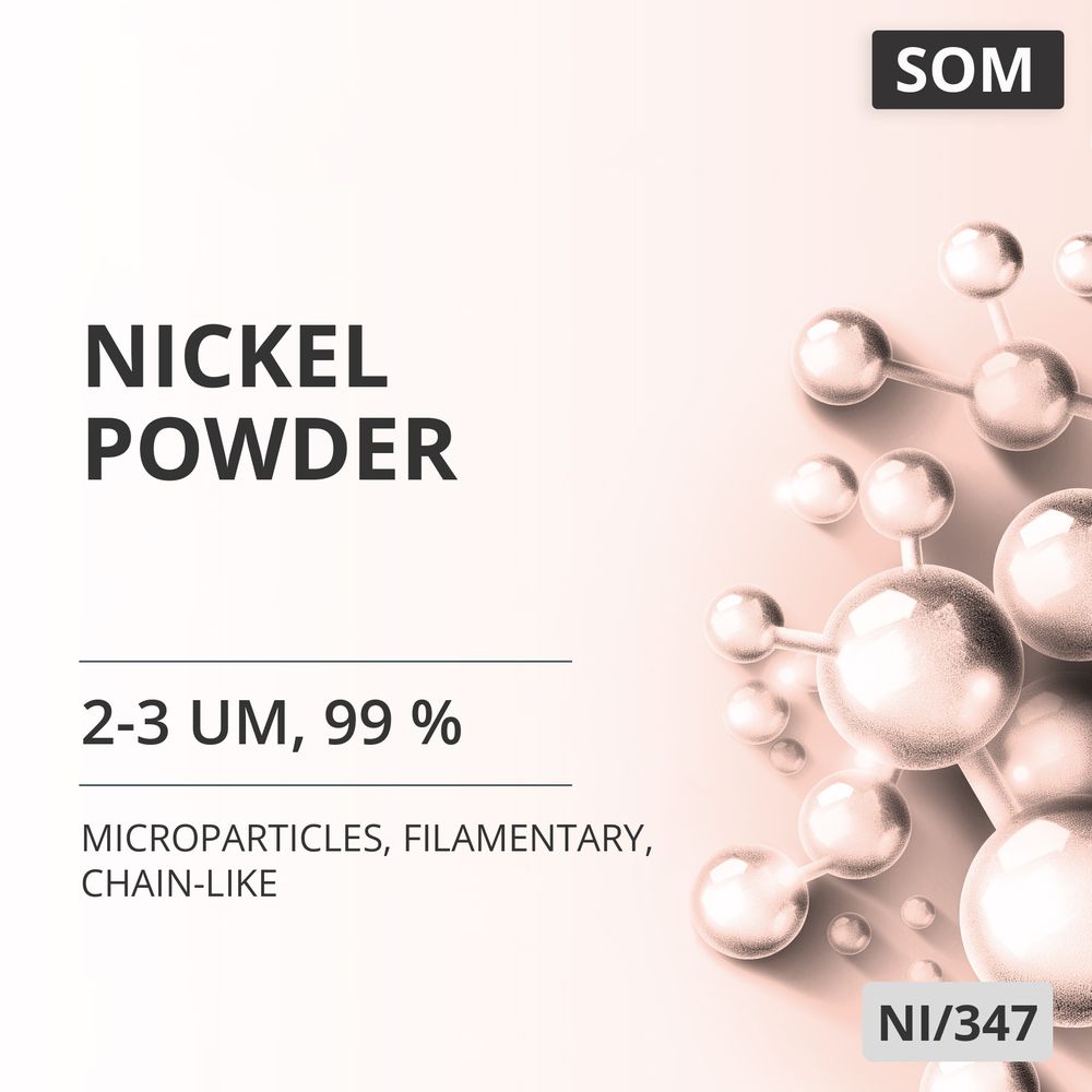 Nickel Powder, 2-3 um, 99 %, Filamentary, Chain-Like (NI/347)