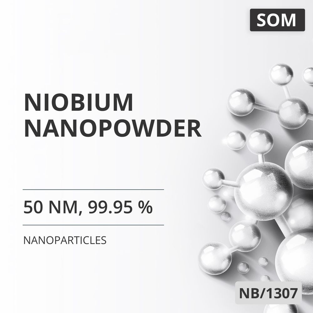 Niobium Nanopowder, 50 nm, 99.95 % (NB/1307)