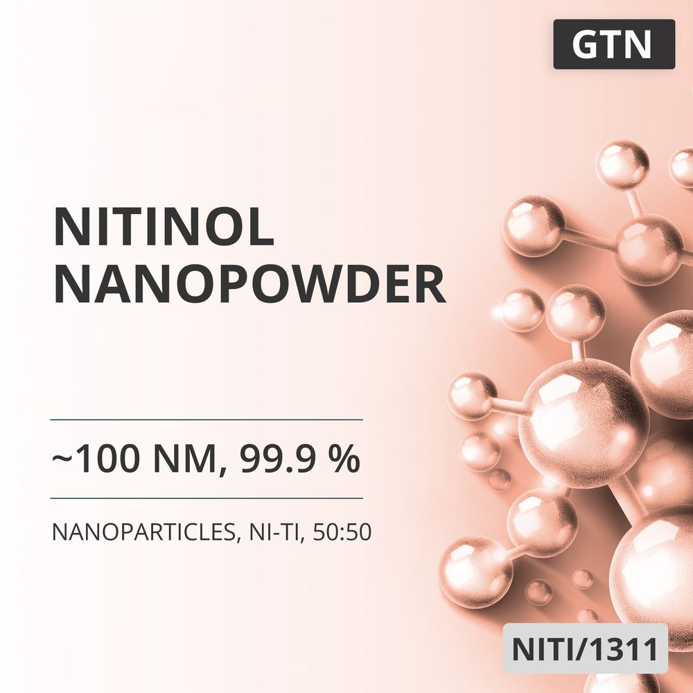 Nitinol Nanopowder, ~100 nm, 99.9 %, Ni-Ti, 50:50 (NITI/1311)