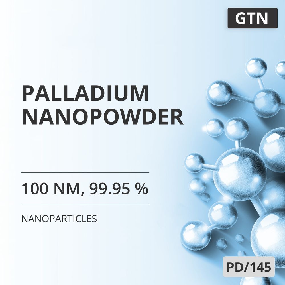Palladium Nanopowder, 100 nm, 99.95 % (PD/145)
