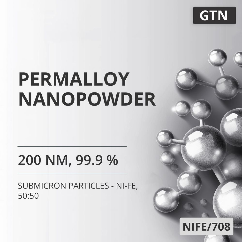 Permalloy Nanopowder, 200 nm, 99.9 % - Ni-Fe, 50:50 (NIFE/708)